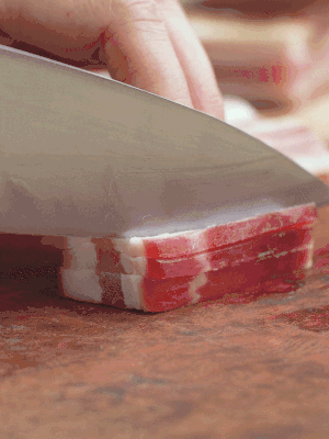 金字淡咸肉切絲。