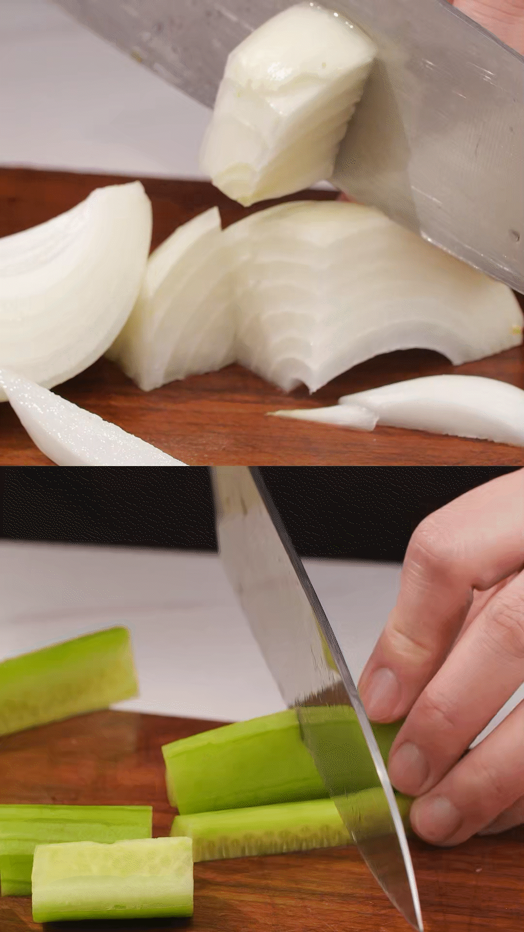 番茄、黃瓜、洋蔥切丁，用適量鹽殺水